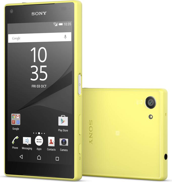 Sony Xperia Z5 Compact (32 GB, Gelb, 4.60", Single SIM, 23 Mpx, 4G)