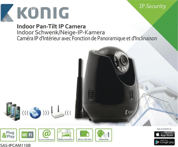 Actual product image König SAS-IPCAM110B (640 x 480 pixels)