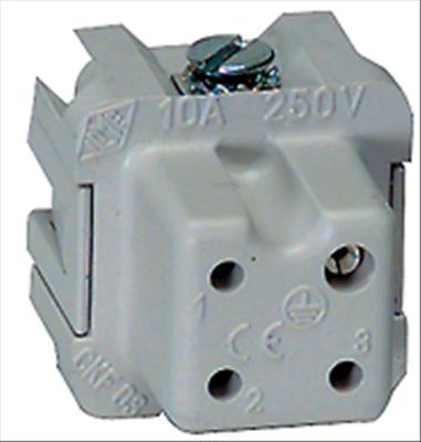 Actual product image ILME CKF 03 Socket insert, size 21.21, 3P+PE, silver, CKF03