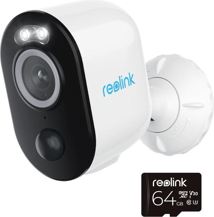 Reolink Argus B330 2K+ Kamera + 64GB Micro SD (2592 x 1920 Pixels)
