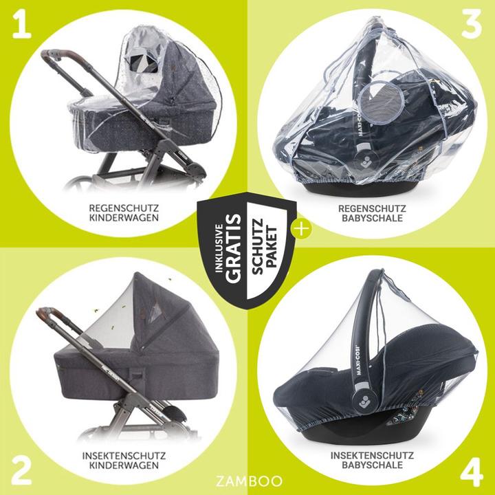 Produktbild Hauck 3in1 Kinderwagen-Set Vision X Trio Set Black