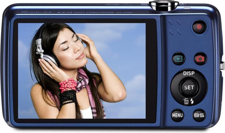 Produktbild Casio Exilim EX-Z550, 14MPixel, 4x Zoom, HD-Movies, Blau