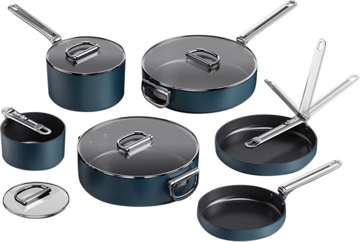 Produktbild Joseph Joseph Space Kochset (28 cm, Pfannenset + Topfset, Aluminium)
