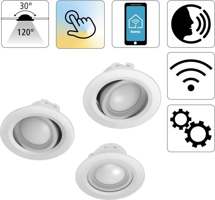Produktbild Hama LED-Einbauspot (350 lm, G)
