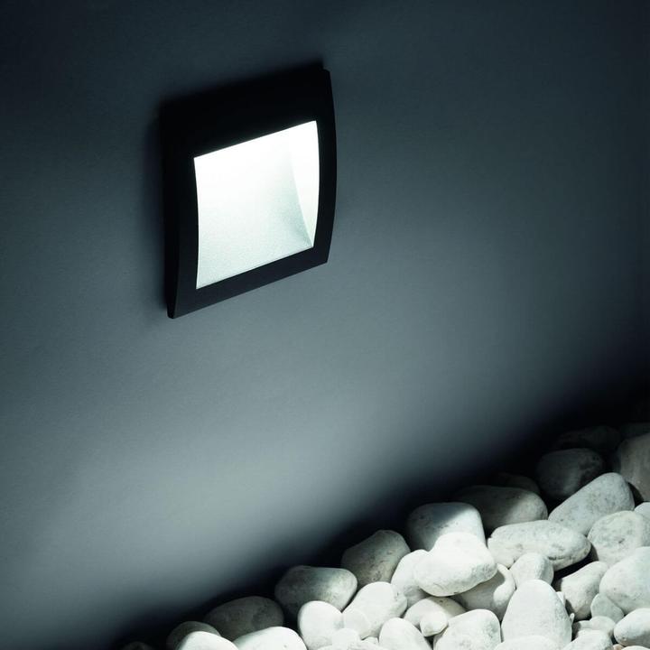 Actual product image Ideal lux WIRE LED recessed light 1.5W anthracite IP65 warm white 255521 (55 lm, IP65)