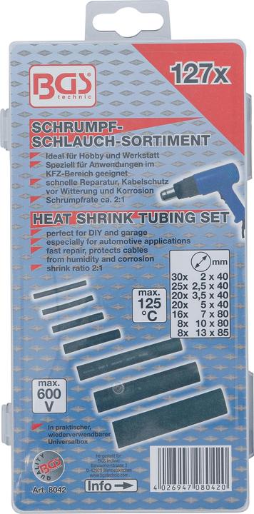 Produktbild BGS Schrumpfschlauch-Sortiment (127 x)