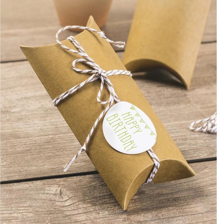 Immagine prodotto Heyda Scatola regalo 70 x 105 mm 6 pezzi, Natura (Scatola da regalo, 6 x)