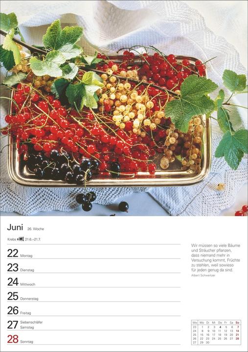 Produktbild Harenberg Küchenkalender Wochenplaner 2026 - 53 inspirierende Fotografien (Deutsch)