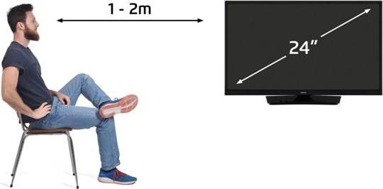 Actual product image Lenco LED-2463BK (24", LCD, HD ready)