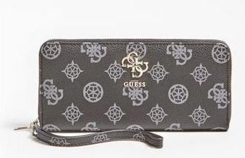 Actual product image Guess Digital, Textile Wallet, SLG Large Zip, Black, For Women