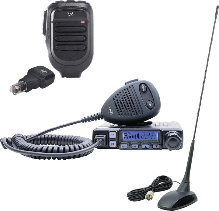 Image du produit PNI Escort HP 7120 ASQ Kit radio CB avec antenne Extra 48 CB et dongle microphone supplémentaire