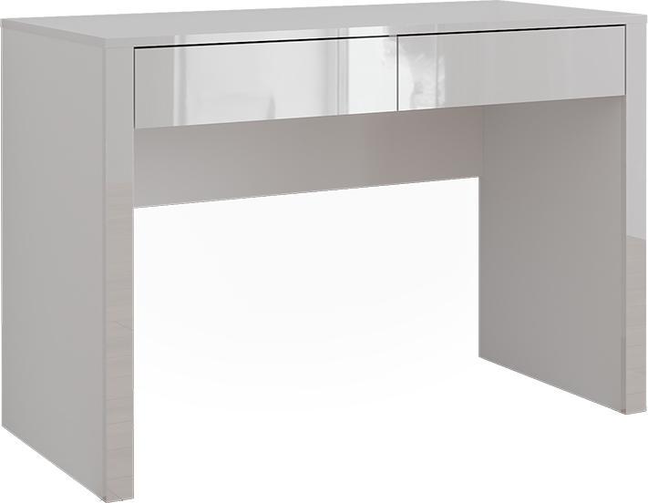 Vichy Schreibtisch Annabelle, Weiss Hochglanz/Weiss, 110 x 50 cm mit 2 Schubladen