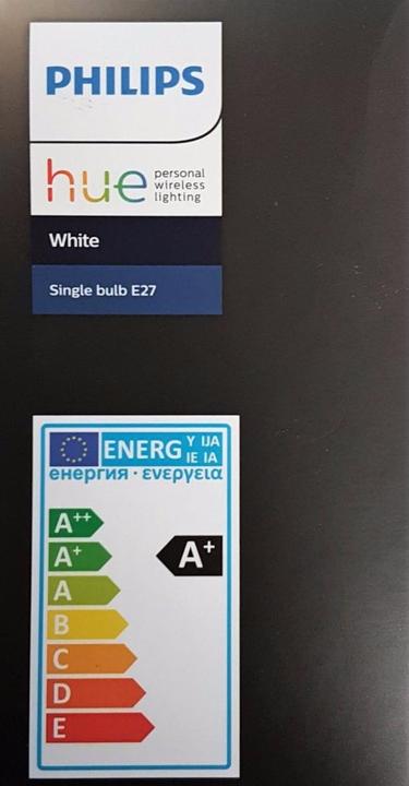 Etichetta energetica Philips Tonalità di bianco (E27, 9.50 W, 800 lm, 1 x, F)