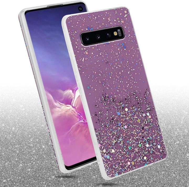 Image du produit Cadorabo Couverture TPU paillettes scintillantes (Samsung Galaxy S10+)