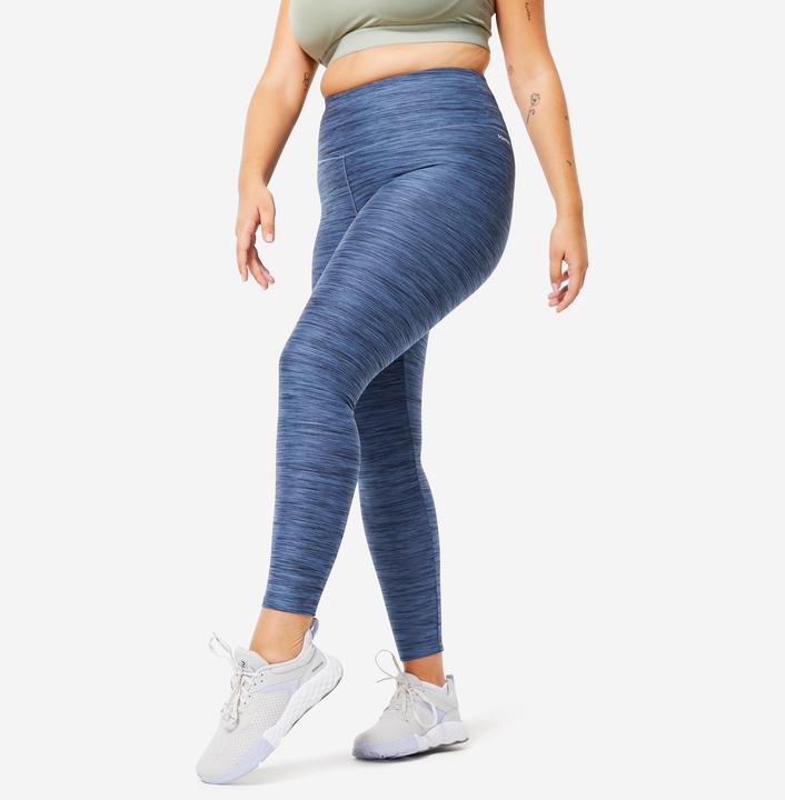 Produktbild Domyos Leggings Damen - FTI 100 blaumeliert