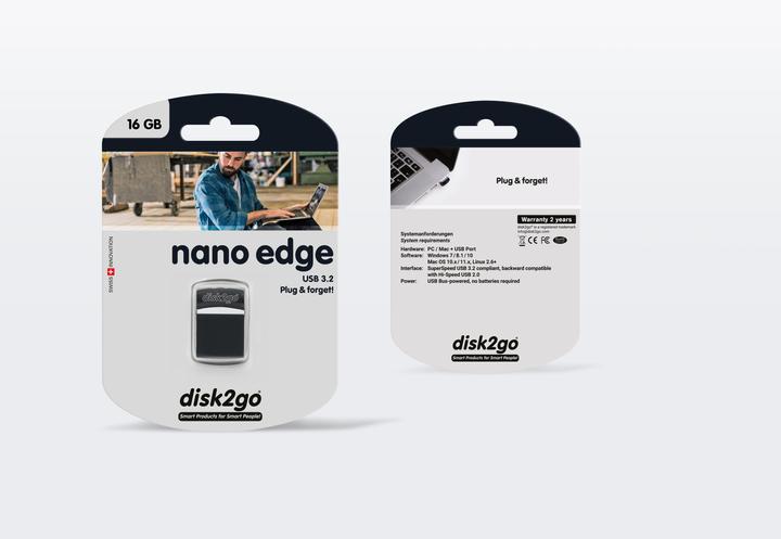 Produktbild Disk2go Nano Edge (16 GB, USB-A)