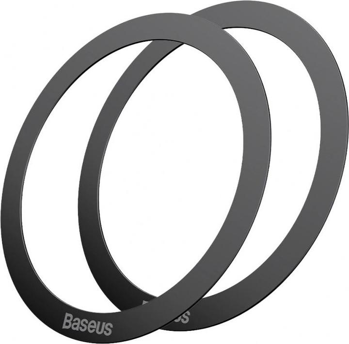 Actual product image Baseus Halo Series Magnetic Metal Ring2pcs/packBlack