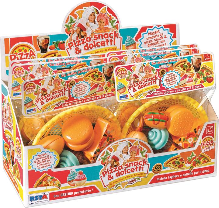 Produktbild Rs Toys Set Pizza Snack E Dolcetti Con Cestino Busta Display 6 Pz