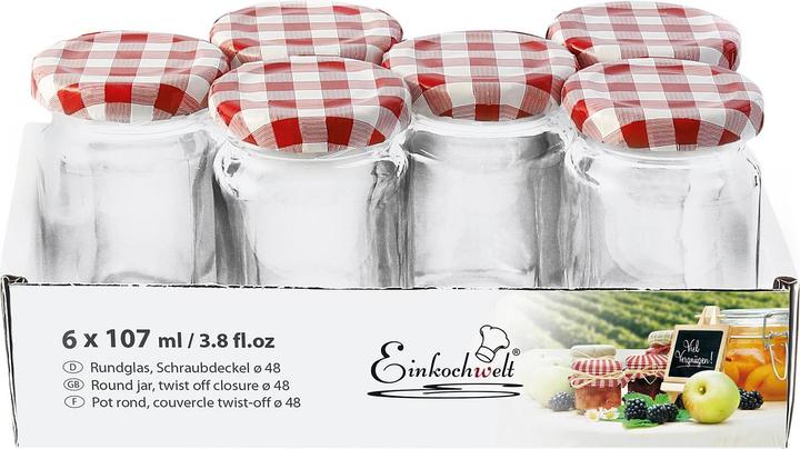 Actual product image Einkochwelt Preserve jars (6 pcs., 0.10 l)