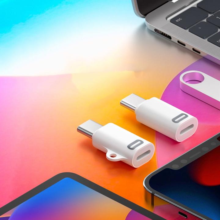 Produktbild Deltalabs USB C auf Lightning Mini Konverter Adapter für iPhone 15 - PD/27W (USB Typ C, Lightning)