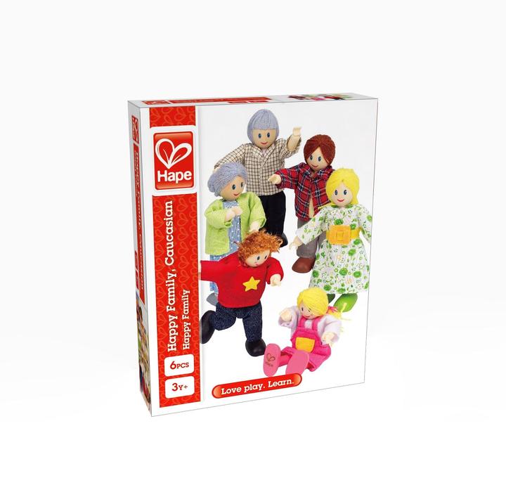 Image du produit Hape Famille de poupées couleur peau claire