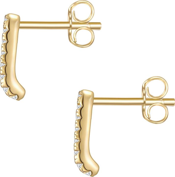 Actual product image Glanzstücke München Ladies Sterling Silver Cubic Zirconia Yellow Gold - 28427 (Sterling Silver)