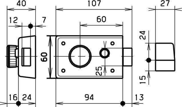 Image du produit Dormakaba KABA 8 Serrure à loquet 1002 sans cylindre