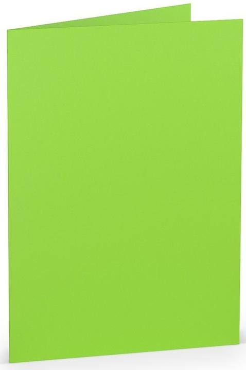 Rössler Coloretti Cartes B6 Vert clair en paquet de 5 à personnaliser (5 pcs)