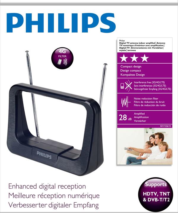 Produktbild Philips Digital-TV-Antenne SDV1226/12 (28 dB)