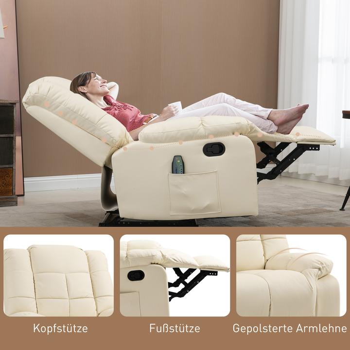 Produktbild Homcom Massagesessel mit Liegefunktion und Fernbedienung