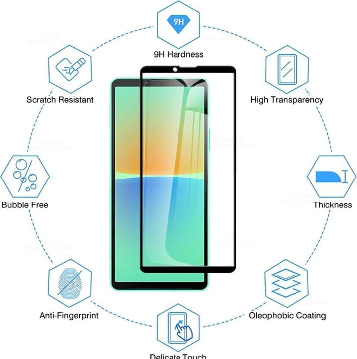 Image du produit Screenguard Sony Xperia 10 IV Full Screen Protective Glass 2.5D 9H (1 pièce(s), Sony Xperia 10 IV)