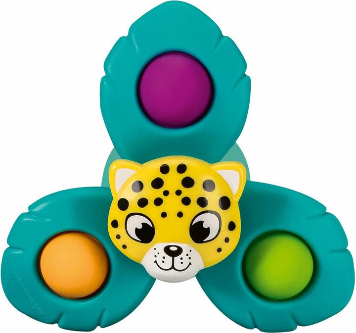 Productafbeelding Ravensburger 4868 play+ Pop-it spinner: luipaard, zuignap speeltje, siliconen speeltje