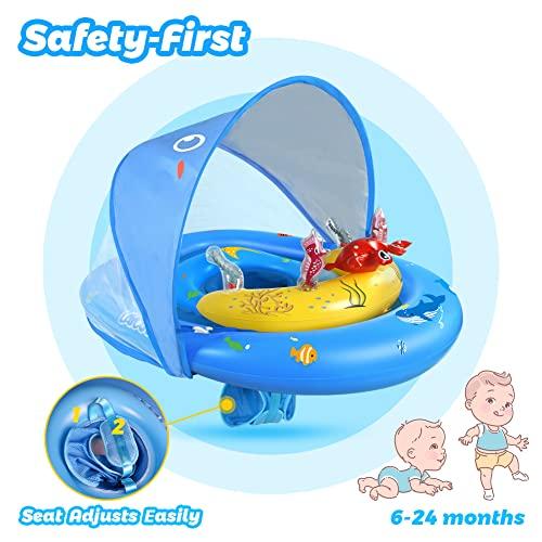 Image du produit Activity Board Bouée bébé avec pare-soleil UPF50+ et jouets