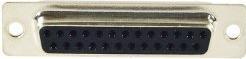 Actual product image Générique Connector with solder bucket contacts- DB25 Female