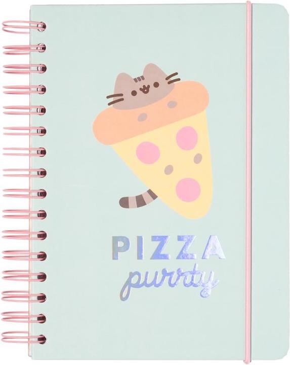 Actual product image Notebook Pusheen A5, blank, light green (A5, Plain, Hardcover)