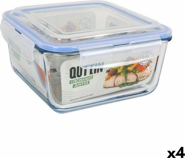 Image du produit Quttin Lunchbox hermetisch karriert 2,2 L (4 Stück)