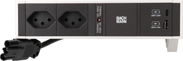 Produktbild Bachmann Desk 2 (2 x, Typ 13, USB-A, USB-C, 0.20 m)