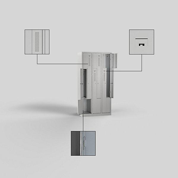 Produktbild eurokraft basic Z-Schrank (87 cm, 180 cm)