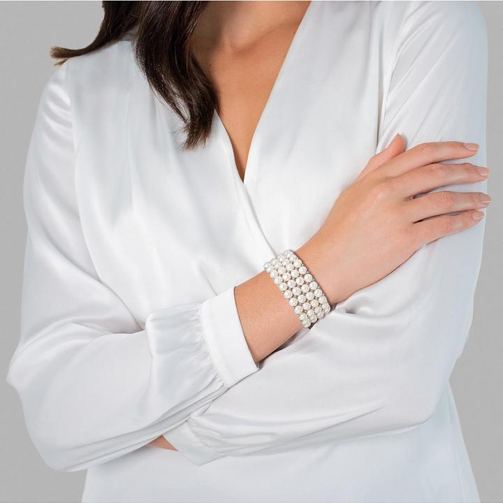 Immagine prodotto Valero Pearls Perla d'acqua dolce in argento da donna 18,0 cm - 3118 (18 cm, Argento)