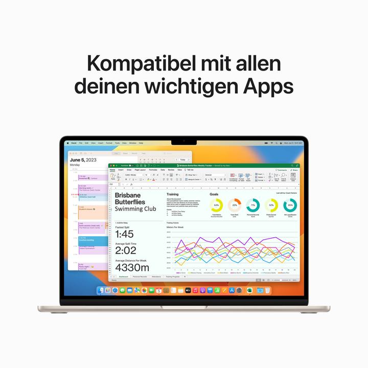 Actual product image Apple MacBook Air – 2023 (15", M2, 8 GB, 256 GB, DE)