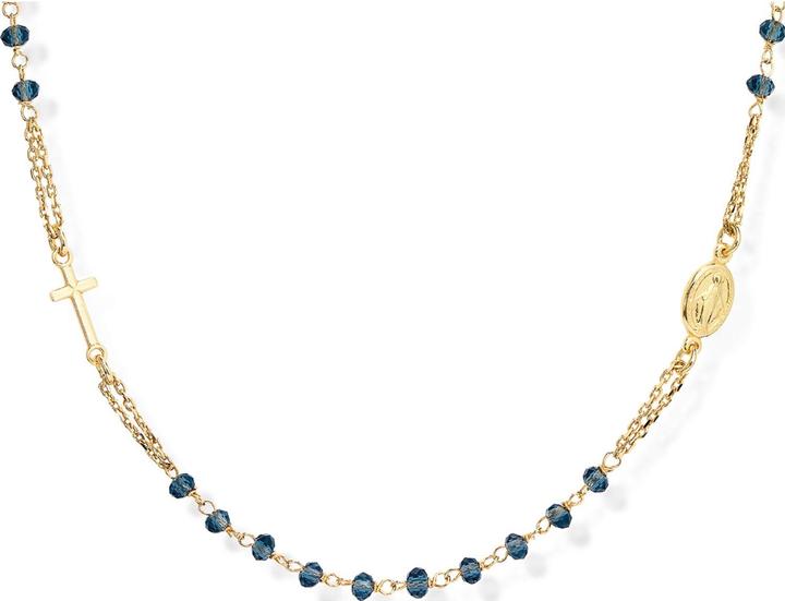 Immagine prodotto Amen Collana con croce rotonda del rosario (Argento 925, 52 cm)