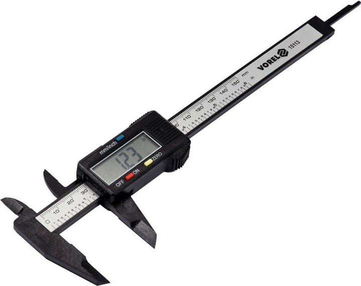 Toya VOREL SUWMIARKA ELEKTRONICZNA 150mm / 0,01mm CARBON 15113 (15 cm)