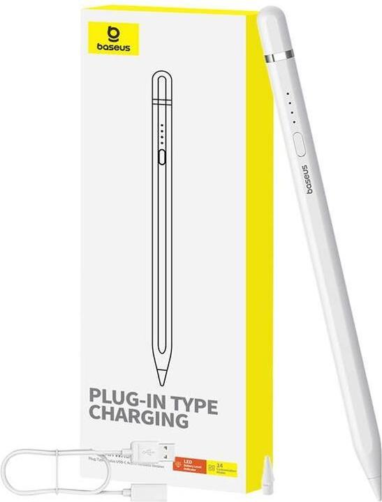 Actual product image Baseus Active stylus Smooth Writing Series with wireless charging, USB-C (White)