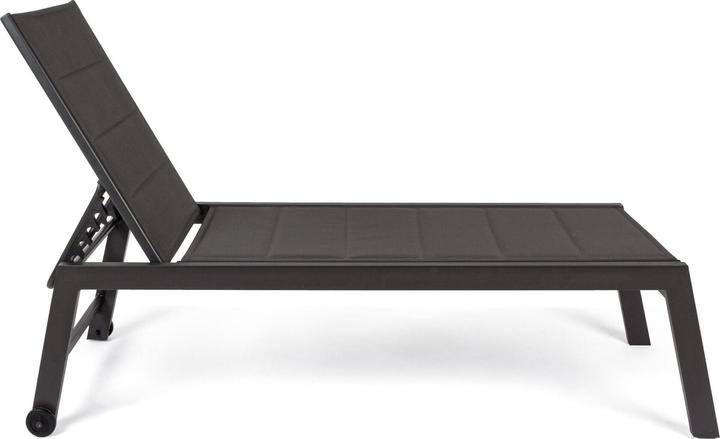 Produktbild Bizzotto Sonnenliege Hilde mit Rollen hoch LD30 anthrazit (200 cm)