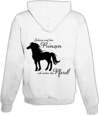 Immagine prodotto Schwesternuhr Felpa con cappuccio I Take the Horse Unisex (L)