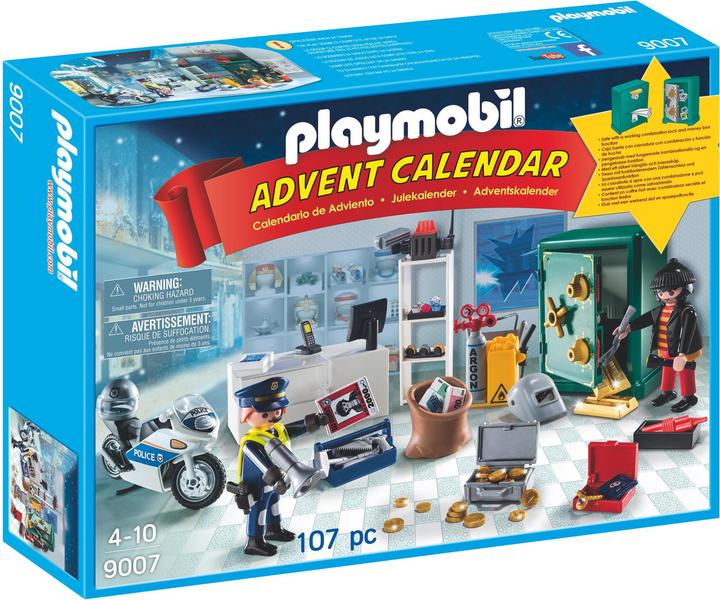 Image du produit Playmobil Calendrier de l'Adenvents Intervention de la police dans une bijouterie (9007)
