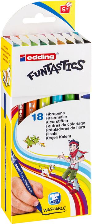 Produktbild Edding FUNTASTICS 15 - Fasermaler (Mehrfarbig, 18 x)
