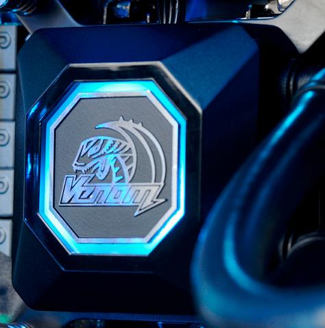 Actual product image Akasa Venom R20 complete water cooling system