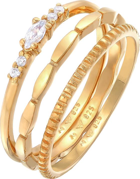 Immagine prodotto Elli Anello di cristallo, set di anelli (54, 925 Argento)
