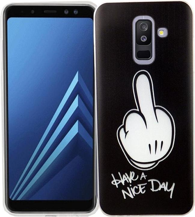 Actual product image König Design Mobile Phone Cover for Samsung Galaxy A6 Plus (2018) Protective Case Backcover Bumper Black (Nokia X6 2018)